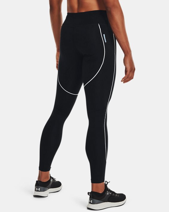 Women's UA RUSH™ ColdGear® No-Slip Waistband Full-Length Leggings, Black, pdpMainDesktop image number 1